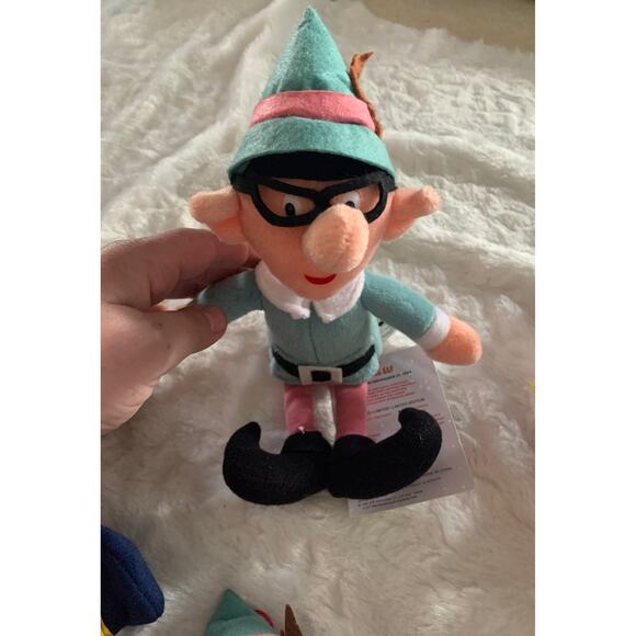 RARE Rudolph the red nosed reindeer plush set of 6 new with tags vintage rare - Picture 6 of 9